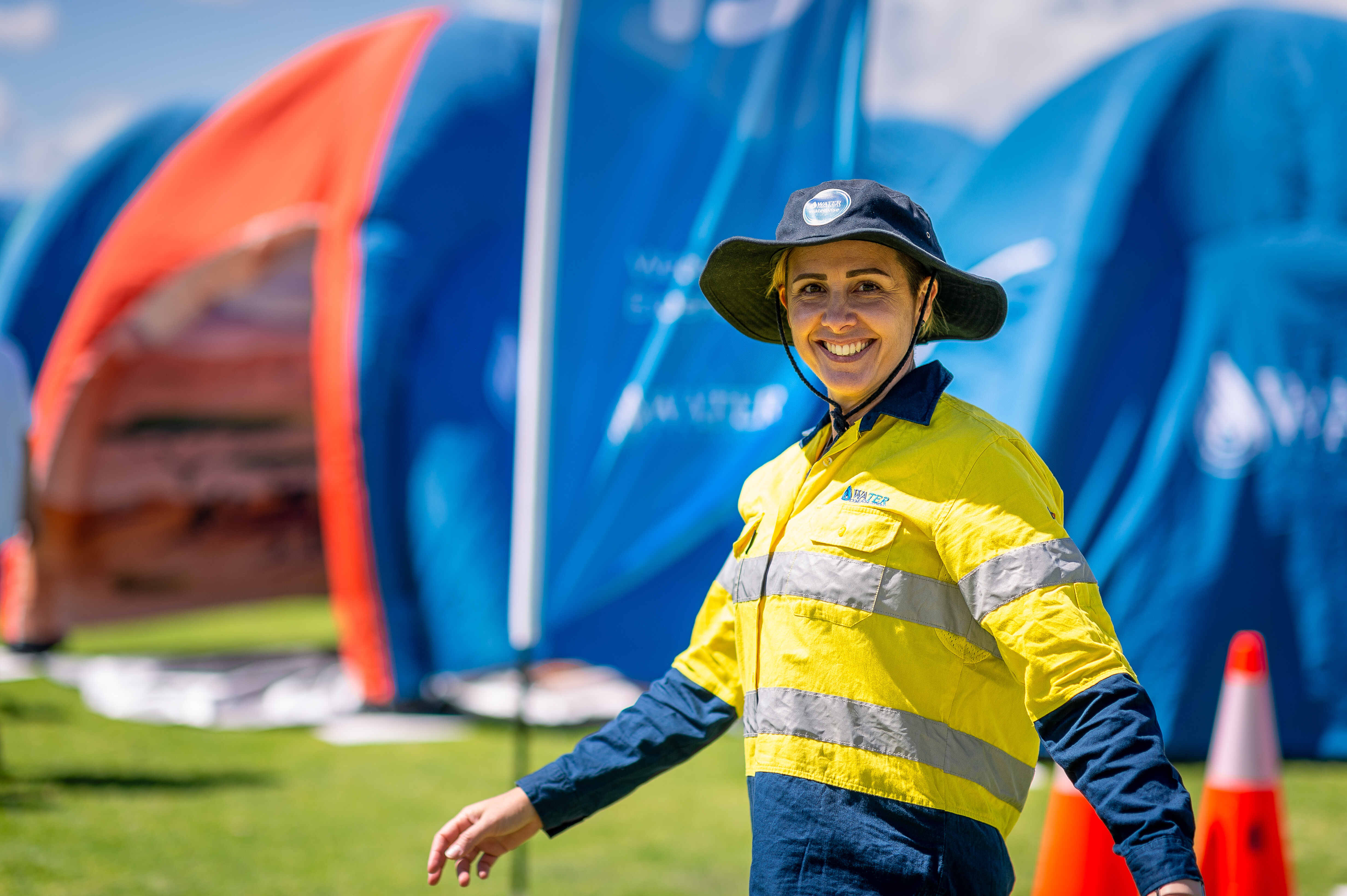 Female Water Corporation employee